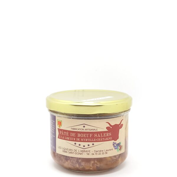 Pâté de Bœuf Salers Liqueur Myrtille-Châtaigne