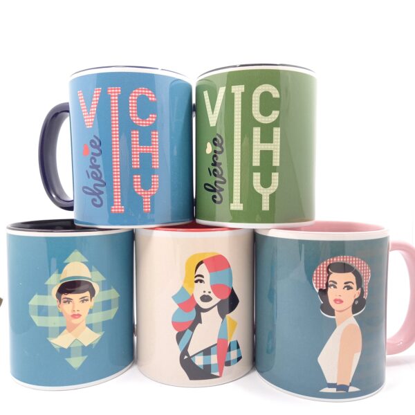 Mugs lot de 5 Vichy Chérie – Image 2