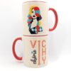 Mug Bicolore Vichy Chérie – Image 2