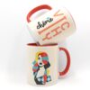 Mug Bicolore Vichy Chérie