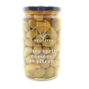 Olives Vertes Cassées au Citron