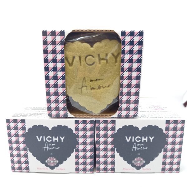 Biscuits Sablés Thé Matcha Coeur de "Vichy Mon Amour"