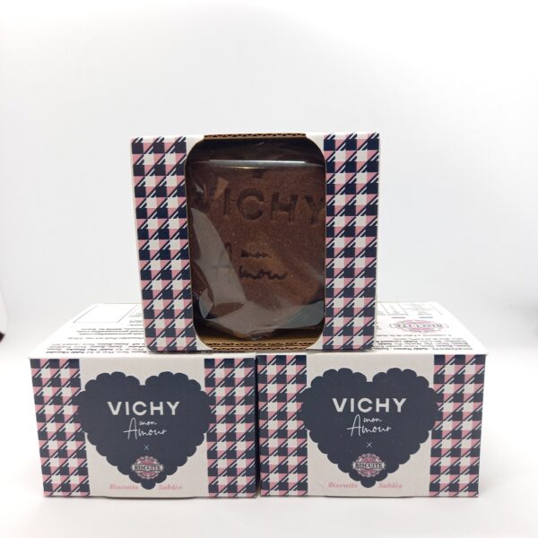 Biscuits Sablés chocolat Coeur de "Vichy Mon Amour"