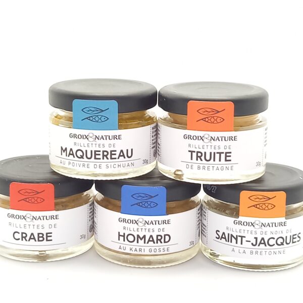 Lot de 5 Rillettes Bretonnes