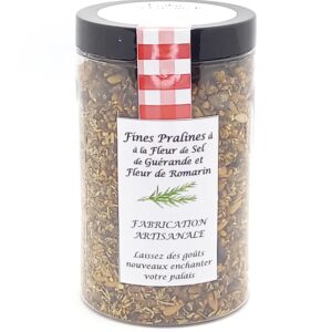 Fines Pralines aux Graines Bio Fleur de Romarin et à la Fleur de Sel de Guérande