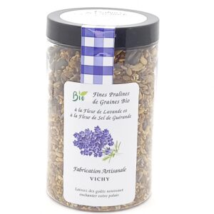 Fines Pralines aux Graines Bio Fleur de Lavande et à la Fleur de Sel de Guérande