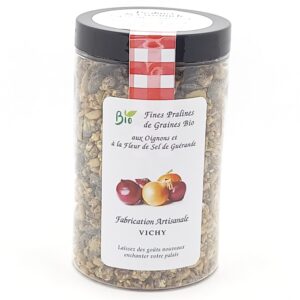 Fines Pralines aux Graines Bio aux Oignons et à la Fleur de Sel de Guérande