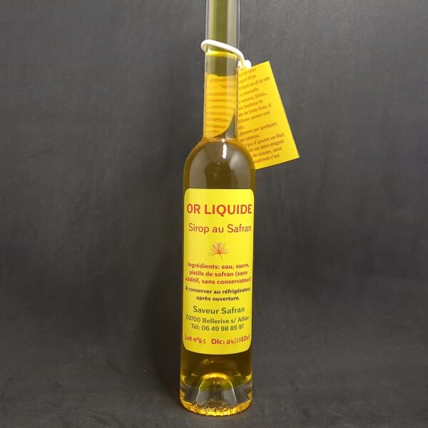 Or Liquide Sirop au Safran