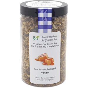 Fines Pralines aux Graines Bio Caramel au Beurre salé et à la Fleur de Sel de Guérande